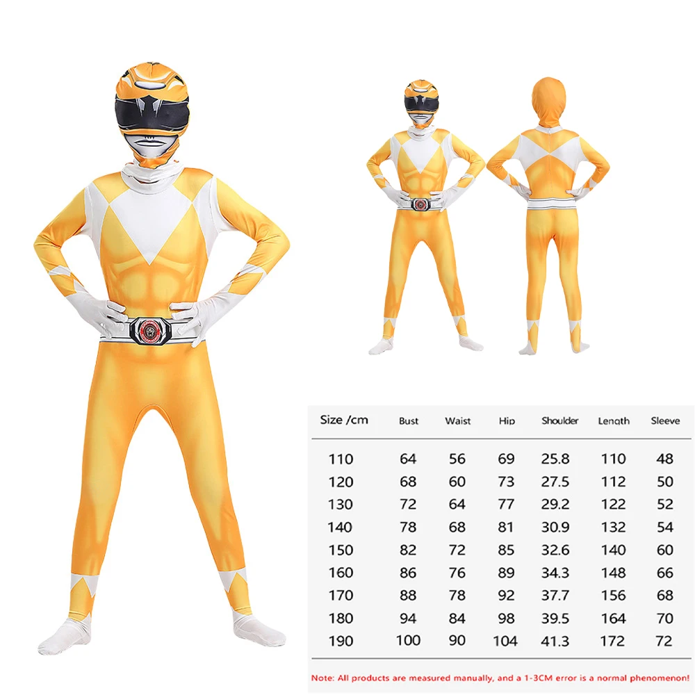 Morpher Superheld Cosplay Kostuum Samurai Sentai Shinkenger Rangers Cosplay Fantasia Halloween Verjaardagsfeestje Jumpsuit Masker Pak