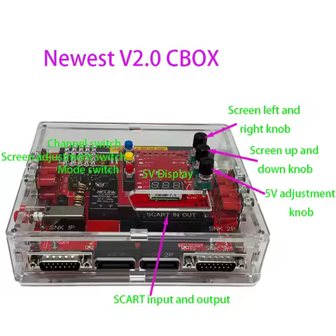 V2.0 JAMMA CBOX/Super Gun Converter Board for D15P Joypad Saturn Gamepad Arcade PCB box MVS Motherboard IGS Deck/CPS1/2
