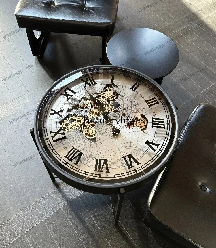 

ls42Retro high-end light luxury American watch gear living room sofa side few