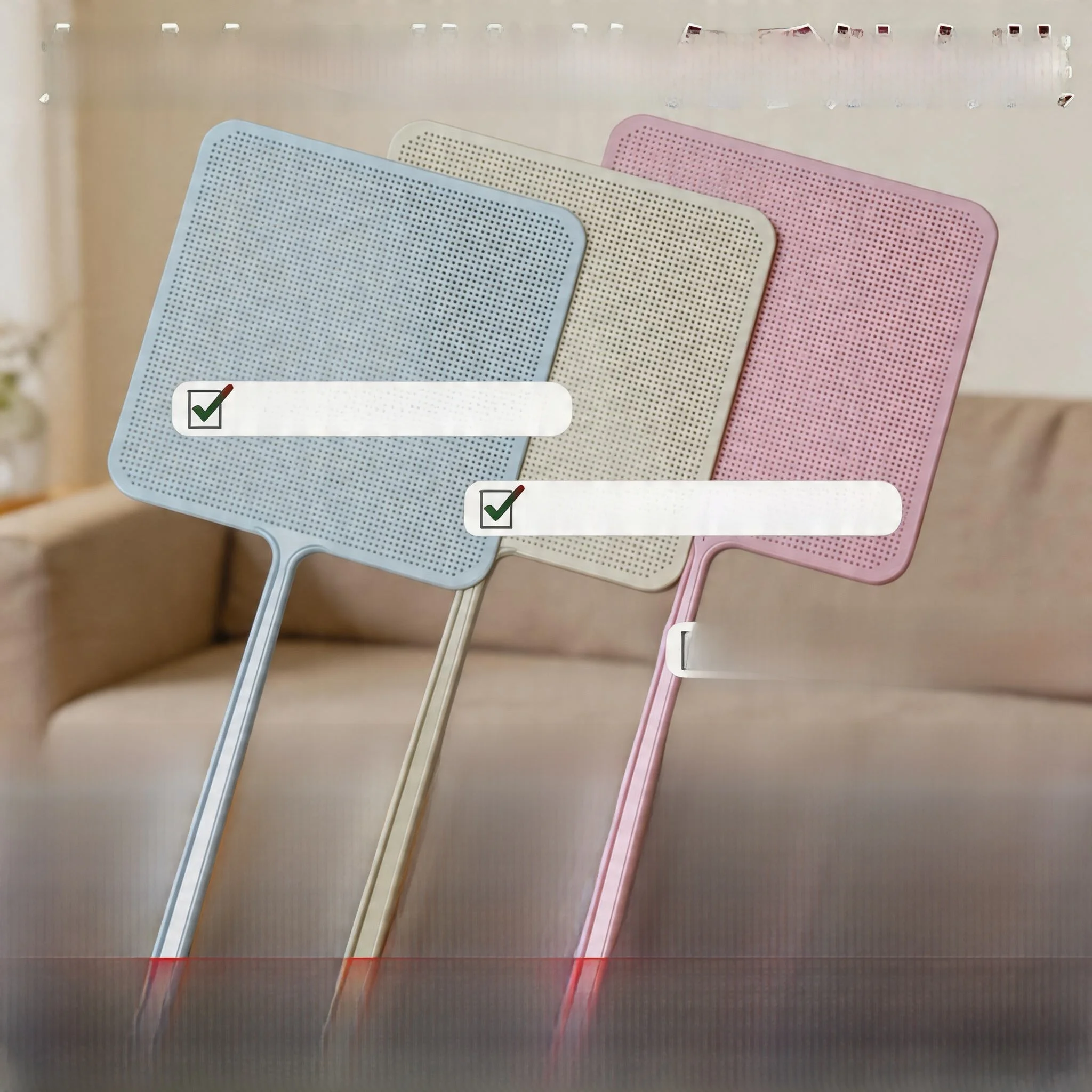 

Thick Plastic Mosquito Fly Swatter Long Handle Durable Household Large Size Manual Beat Not Rotten Mosquito Killing Tool