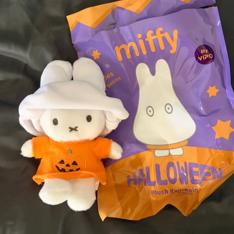 100% original Miffy Halloween Plush Toy Blind Box Miffy cosplay Halloween costume Bag Pendant cute prank toys, holiday gifts