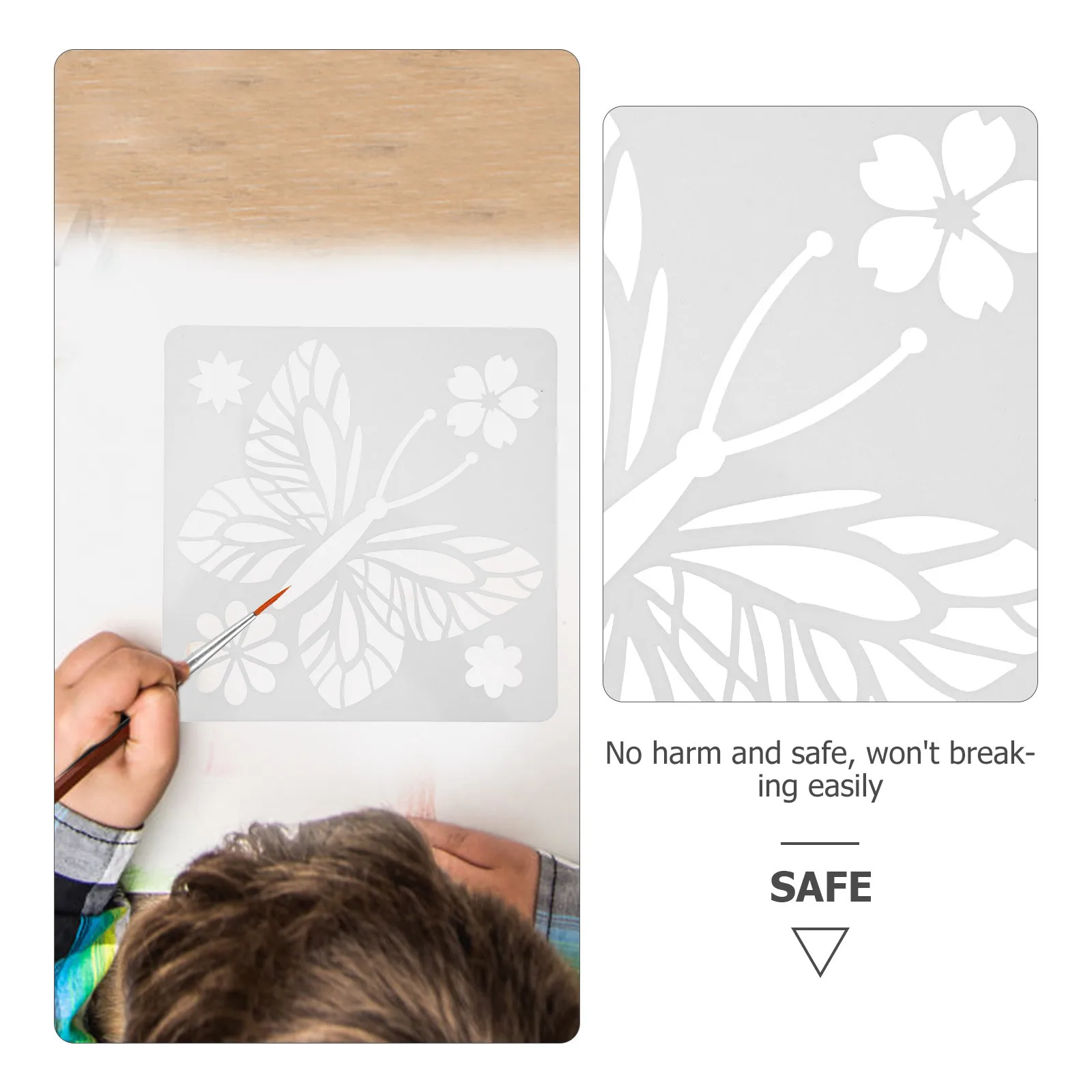 

24Pcs Butterflies Painting Template Eco-Friendly Reusable DIY Stencil for Kids Adults Art Projects Drawing Stencils