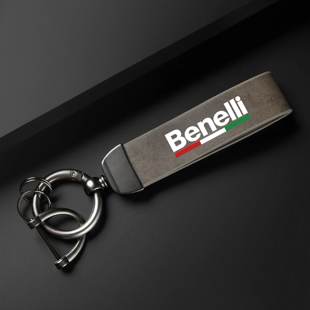 For Benelli imperiale 400 TRK502 BN302 TNT125 300 BJ600 High-Grade Carbon Fiber Motorcycle Keychain Holder Keyring