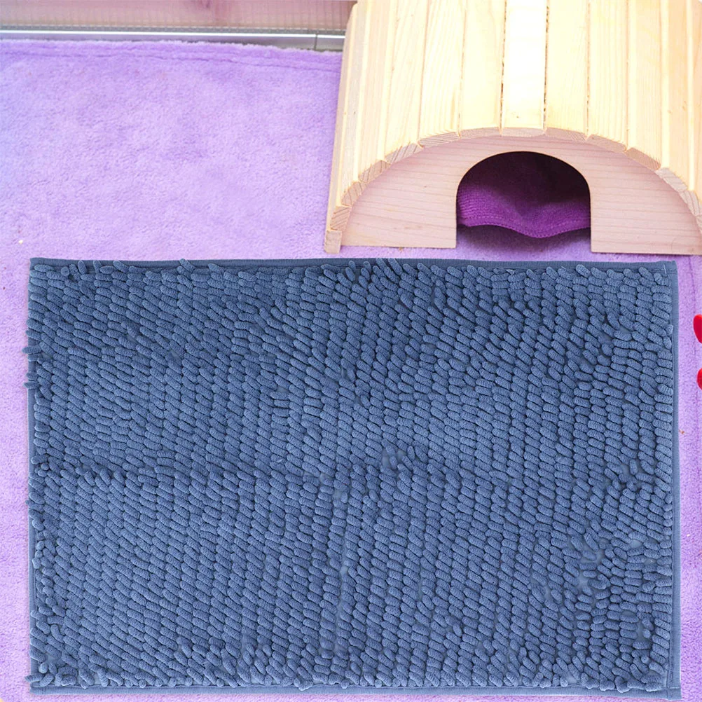 

2pcs Washable Pee Pad for Guinea Pig Cages Lightweight Hamster Training Mats Absorbent Chenille Pet Supplies Dog Small Pets