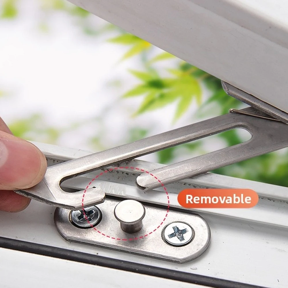 1pc Stainless Steel Casement Window Stay Bolt Window Limiter For Window Security Hardware Accessories