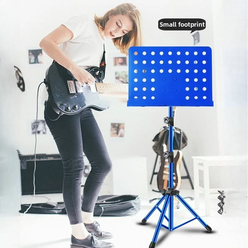 Portable Foldable Sheet Music Stand Metal Super Strong Load-bearing Capacity Sheet Music Stand Musical Instrument Stands