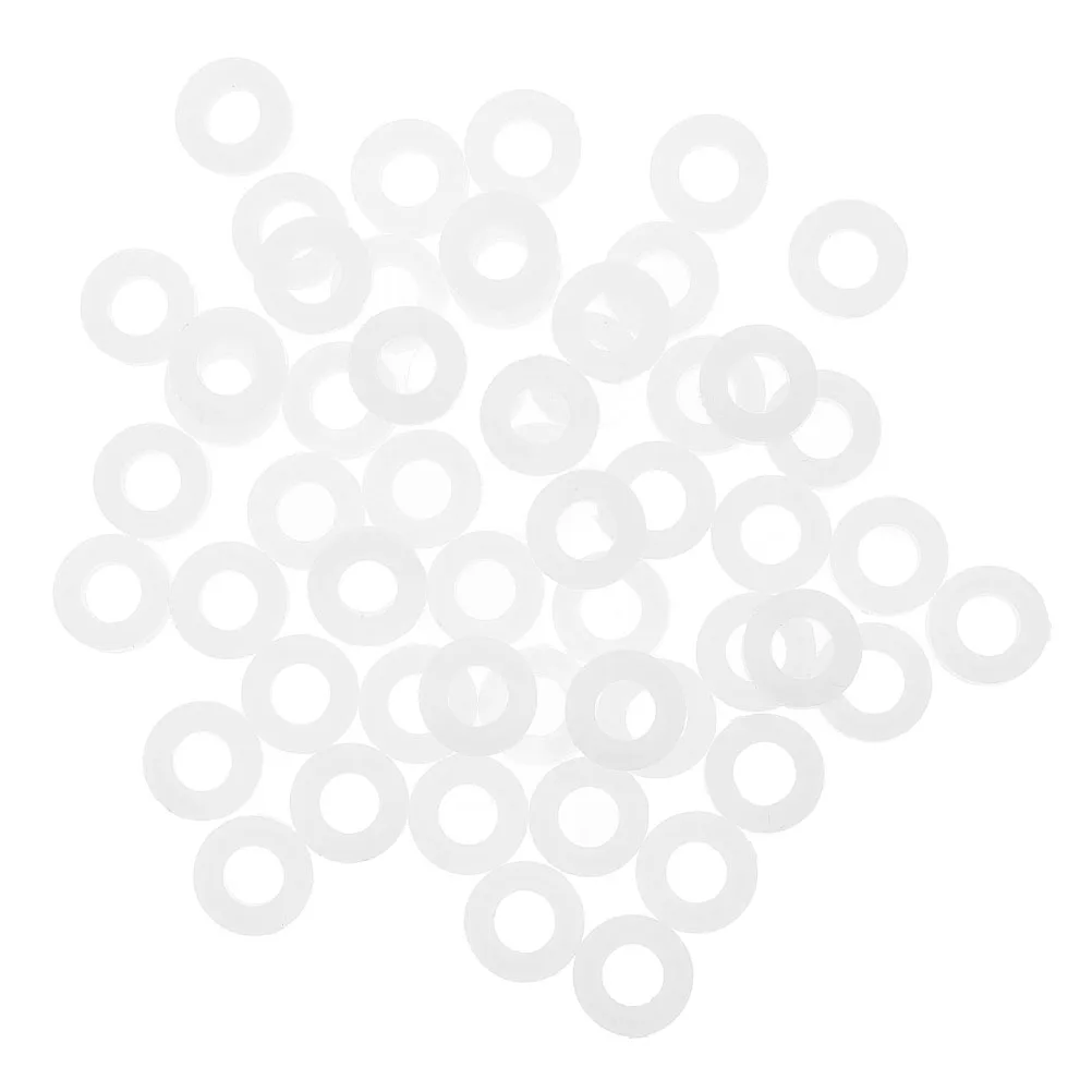 

200pcs Drum Accessories Gaskets Cymbal Mute Pads Jazz Plastic Washer White Durable Easy Noise Reduction Drum Set Supplies Snare