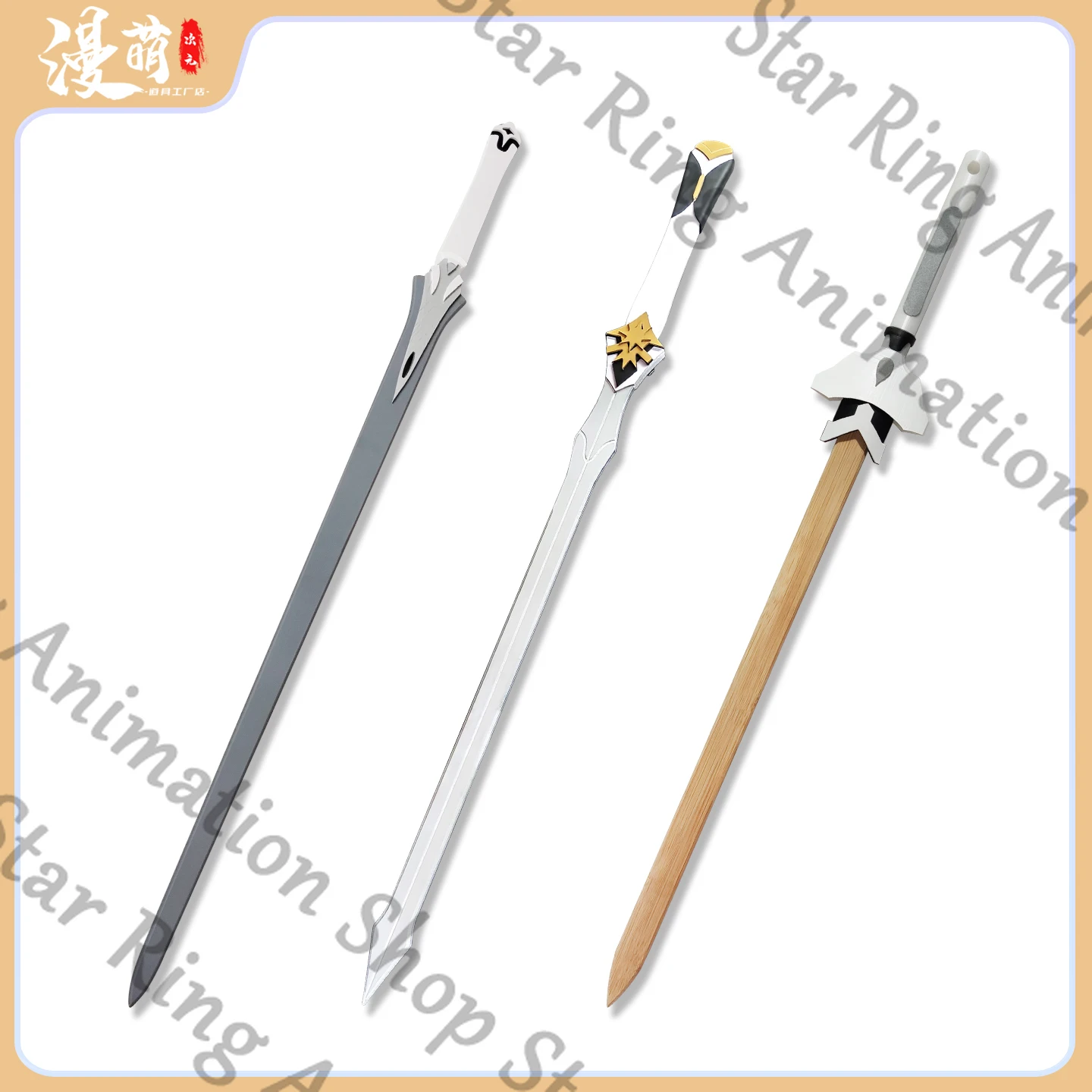 

Anime Love and Deepspace Xavier Backsword Singlestick 3d Printing PLA Prop Property Dress Up Cospaly Cartoon Gift Decorate