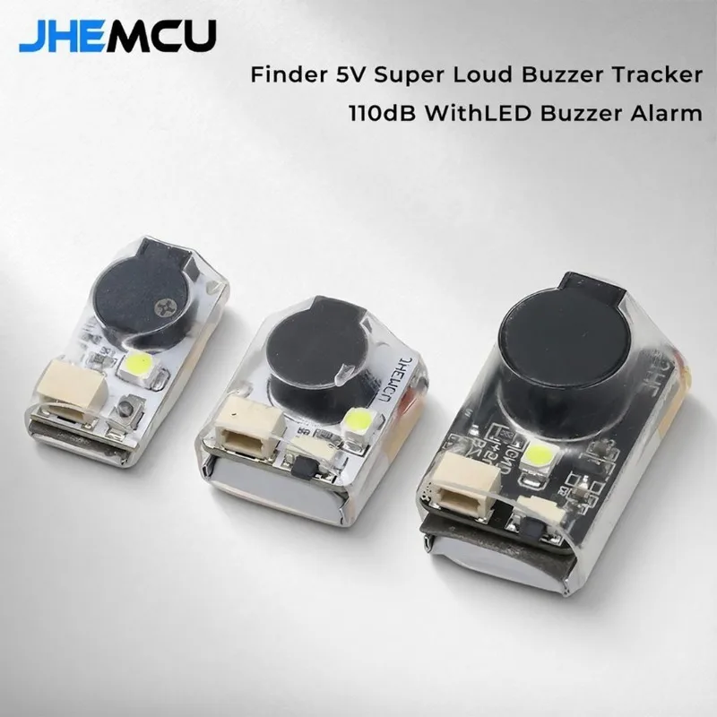 Finder JHE42B JHE42B_S JHE20B 5V Super Loud Buzzer Tracker 110dB With LED Buzzer Alarm For FPV Racing Drone Flight Controller