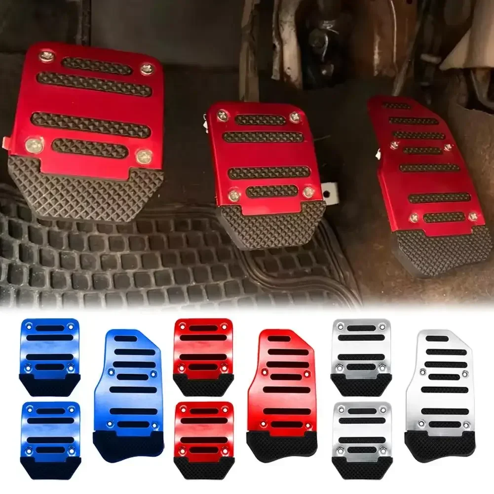 Universal Automobile Foot Pedal Automobile Non-slip Foot Pedal Aluminum Manual/automatic Throttle Brake Pedal Cover Set