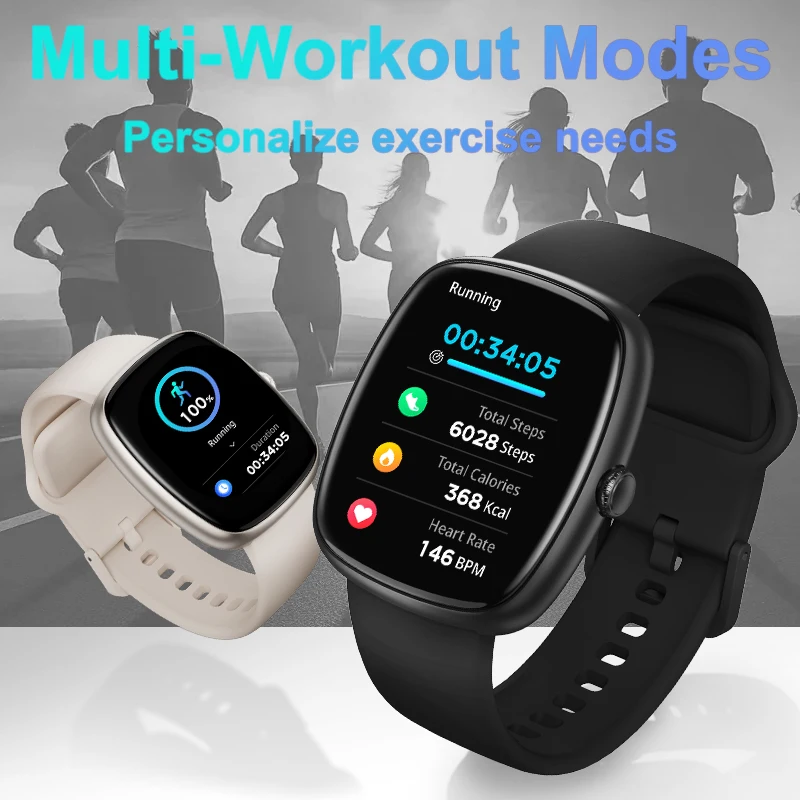 2025 ساعة ذكية جديدة مراقبة الصحة مدرب رياضي GPS وقت مريح للرجال ملكة جمال هدية ركوب الجري السباحة المسار مقاوم للماء #5