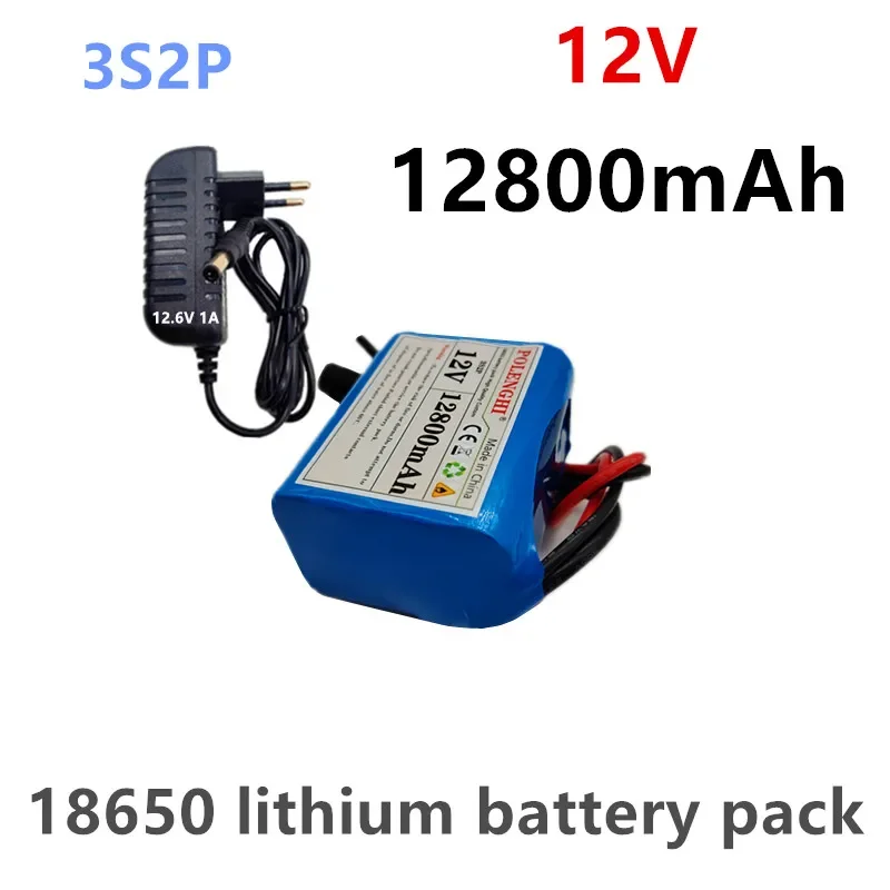

12 В 3S2P 12800 мАч 18650 литий-ионный аккумулятор