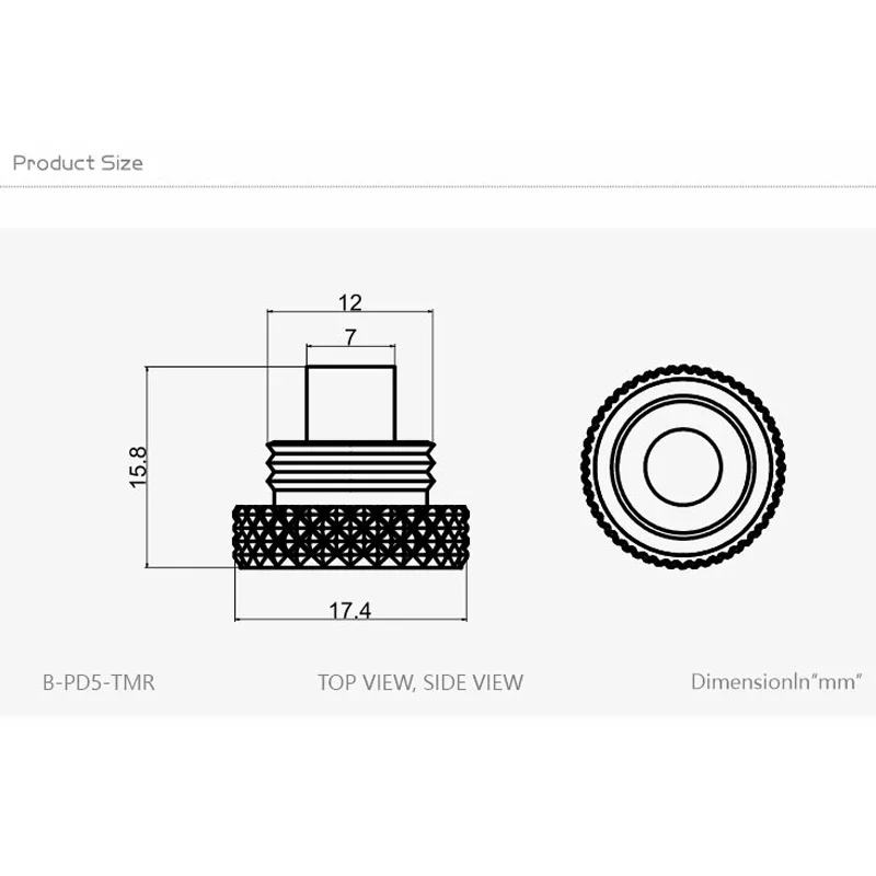Bykski B-PD5-TMR Temperature Measurement Sensor Plugs G1/4 Accessories Sealing Lock Metal Water Cooling Fitting Cooler
