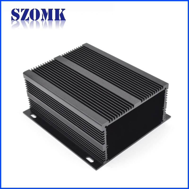 SZOMK Black Wall Mounting Extruded Aluminum Project Box Aluminum Electronic Enclosure Case Aluminium Case 53x117x130mm