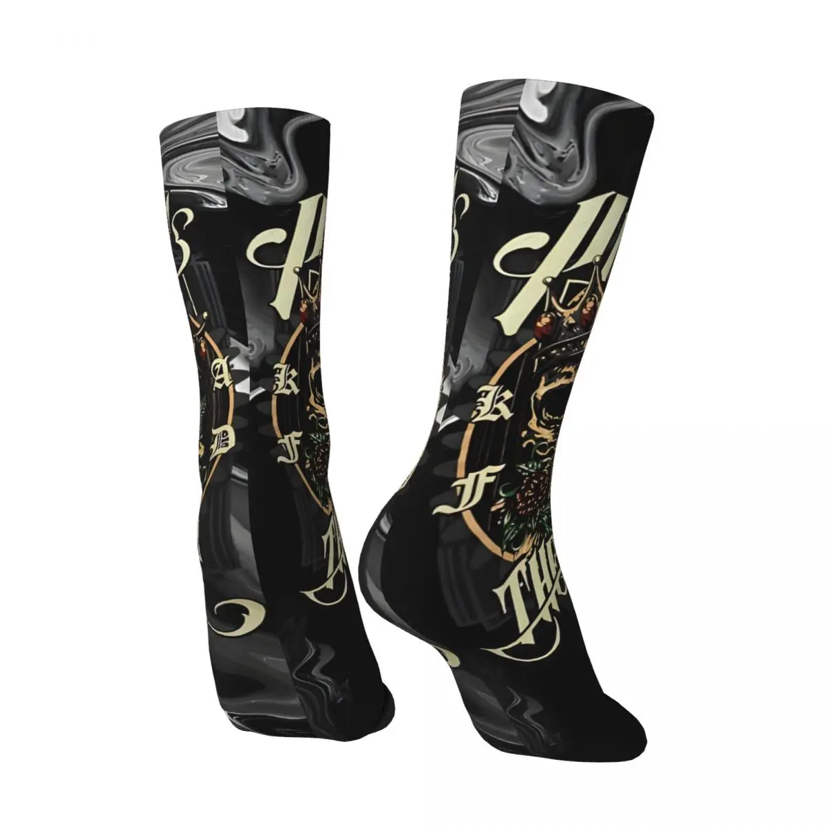 Calcetines de compresión para hombre y mujer, calcetín Unisex con estampado Vintage, Harajuku, sin costuras, novedad