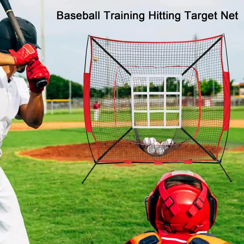 Baseball Practice Net For Hitting Throwing Baseball Softball Net Adjustable Zone Target For Baseball Training Batting Cage Net