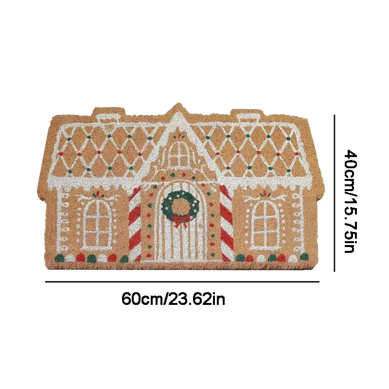 Christmas Decoration Floor Mat Entrance Door Bedroom Bath Toilet Anti Slip Mats Carpet 2024 Merry Xmas Navidad New Year Gift