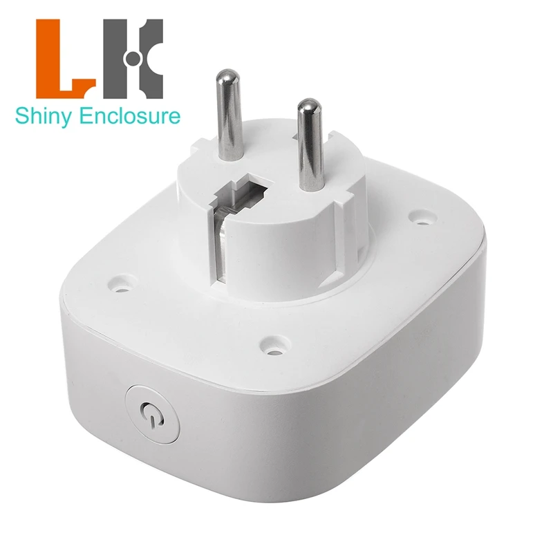 80x66.5x70mm Diy ABS Plastic 16A European Smart WiFi Socket Enclosure with Hardware, Germany Standard Plug Shell