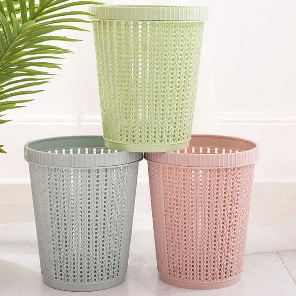 Paper Basket With Hollow Rubbish Bin For Neat Spaces Convenient And Practical Trash Basket Trash Can