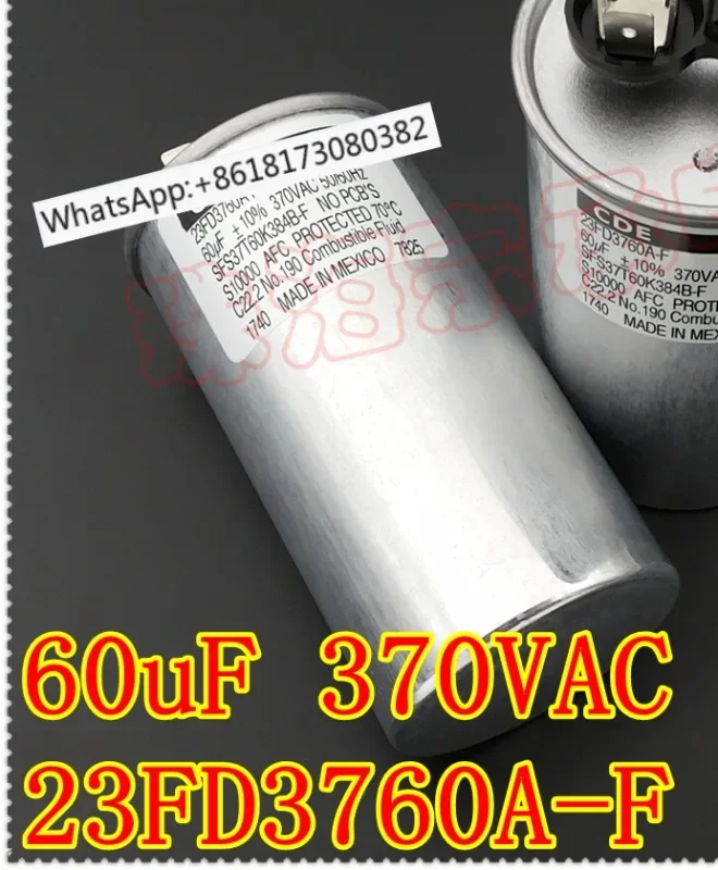 60uF 370VAC CDE SFS37T60K384B-F capacitor 23FD3760A-F