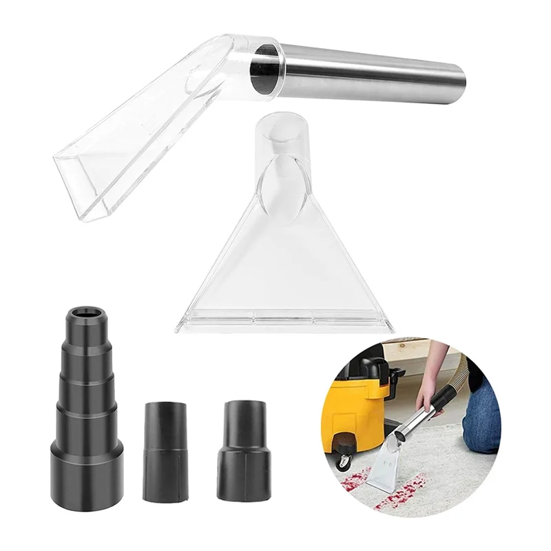 A94E-مرفق مستخرج الفراغ لتنظيف السجاد والداخلي وتفاصيل السيارة المعدنية مجموعة أدوات استخراج Ripclean + 3 فراغ التكيف