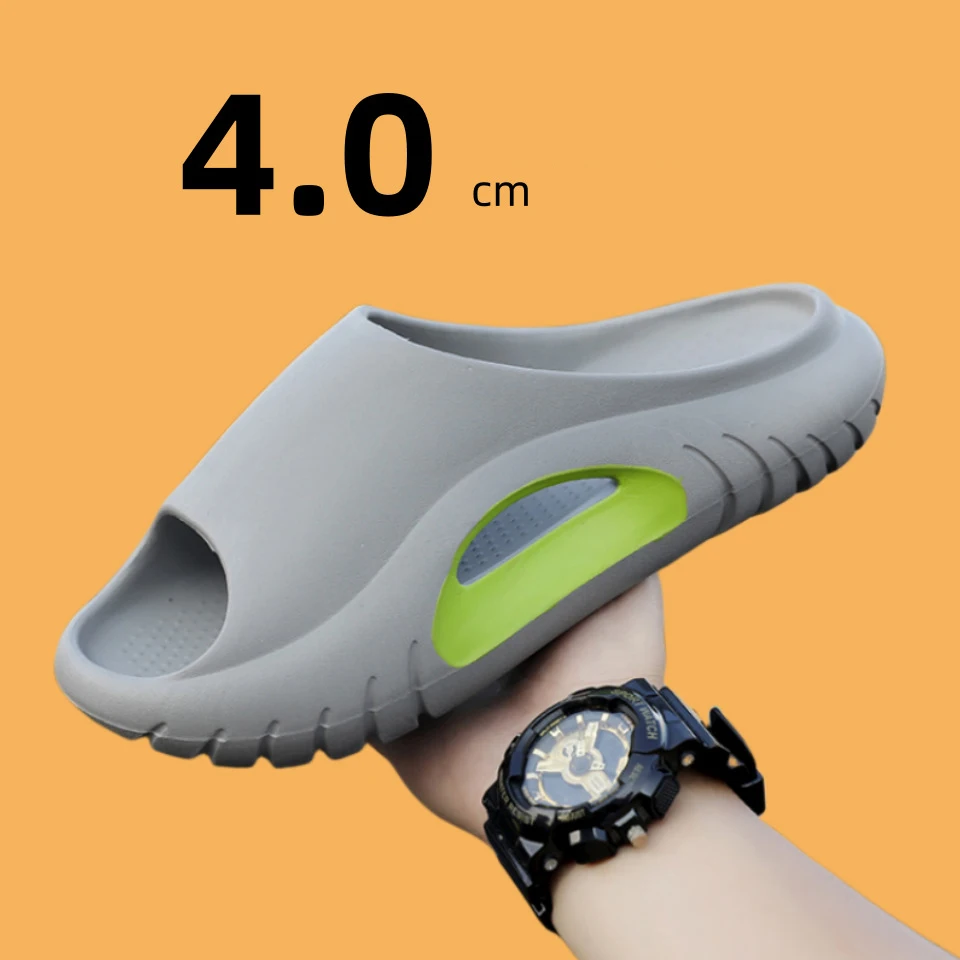 Non-Slip Quick-Drying Shower Slides Pillow Slippers for Women And Men Ultra Cushion Thick Sole Bathroom Sandals