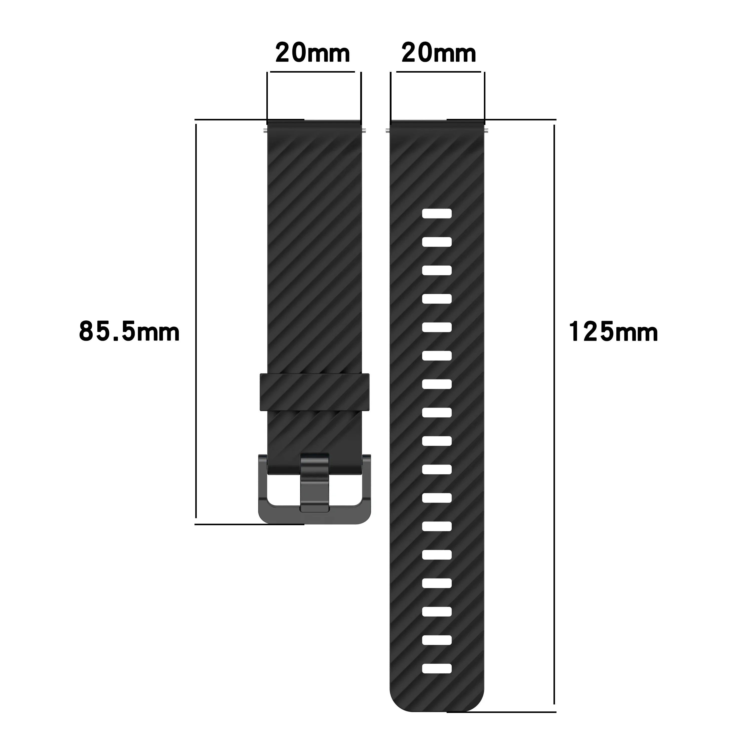 22mm 20mm Silicone Strap for Samsung Galaxy Watch 7 6 4 5Pro 40 44mm 6 4 Classic 43 47mm Sport Bracelet for Huawei GT5 Pro Band