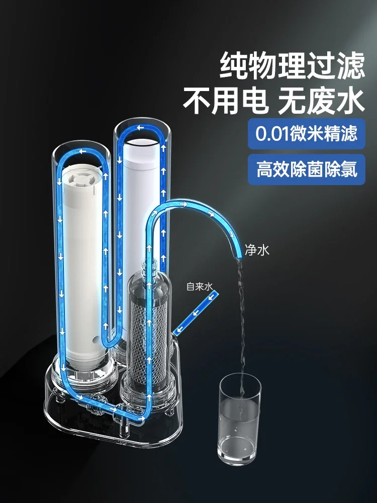Changhong Kitchen Sink Water Filter Stainless Steel Countertop Ultrafiltration Direct Drinking Water Purifier BCW