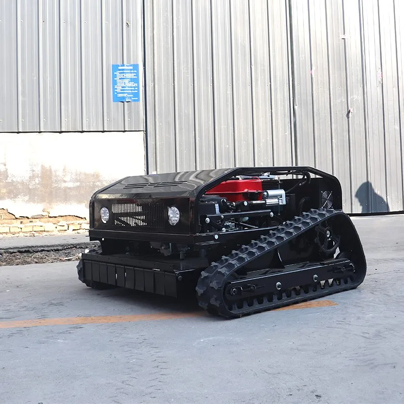 

Multifunctional Remote Control Crawler Lawn Mower Small Lawn Mower for Wasteland Mower on Road Slope
