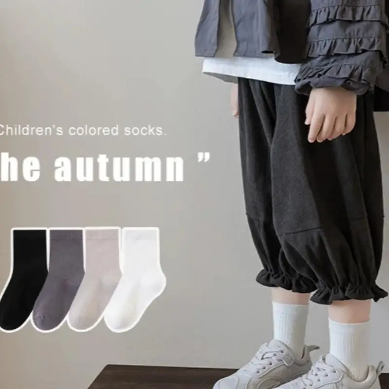Kawaii Children's Fashion Socks Girls Boys Spring Autumn New Cartoon Anime Cotton Socks Sweat Absorbing Breathable Lovel Socks