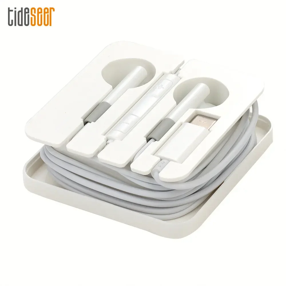 100pcs USB Type C Earphone Universal In-Ear Stereo Wired Earbuds Sport Music Headset with Mic For Samsung Xiaomi Mobile Phone