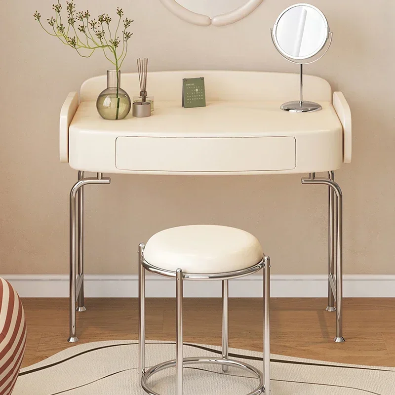 

Storage Luxury Comfortable Dress Table Office White Makeup Multifunctional Bedroom European Fashion Gabinete Bedroom Furniture