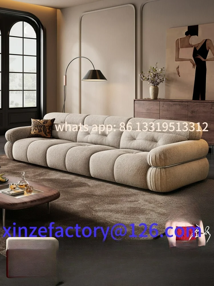 

Customizable ancient cream velvet fabric sofa