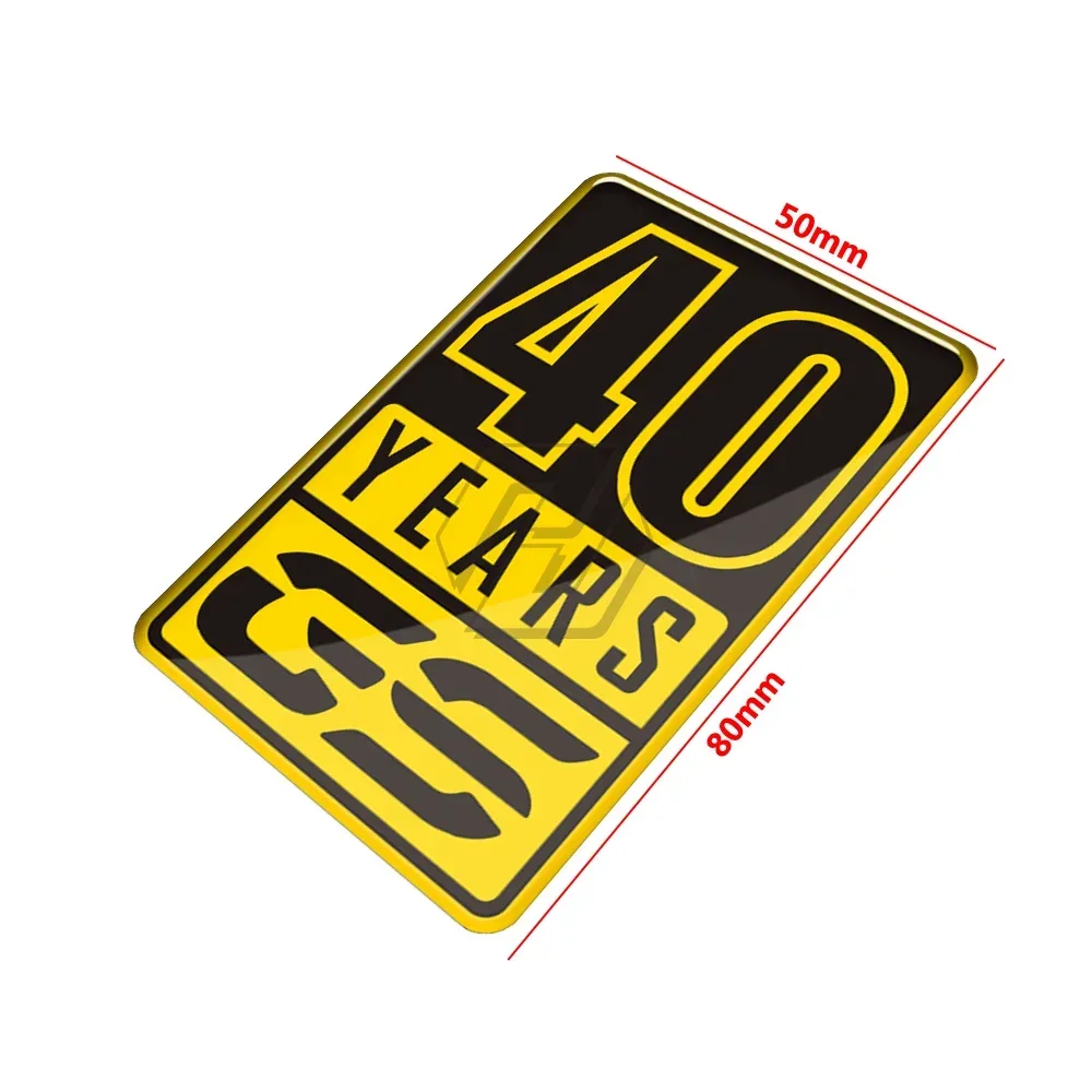 Per BMW Motorrad 40 anni GS Adesivo F850GS R1200GS R1250GS Decalcomanie Adesivo in resina 3D