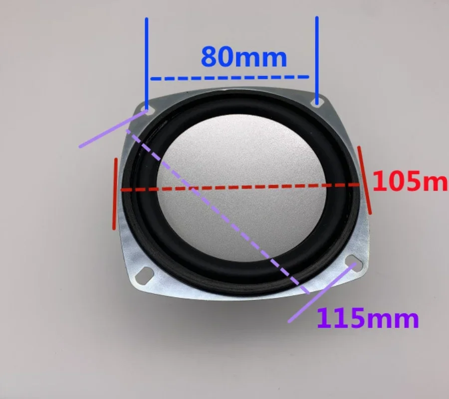 SOTAMIA 2Pcs 4 인치 서브 우퍼 스피커 8 옴 25W 우퍼 스피커 슈퍼베이스 라우드 스피커 홈 스피커 앰프 오디오 DIY