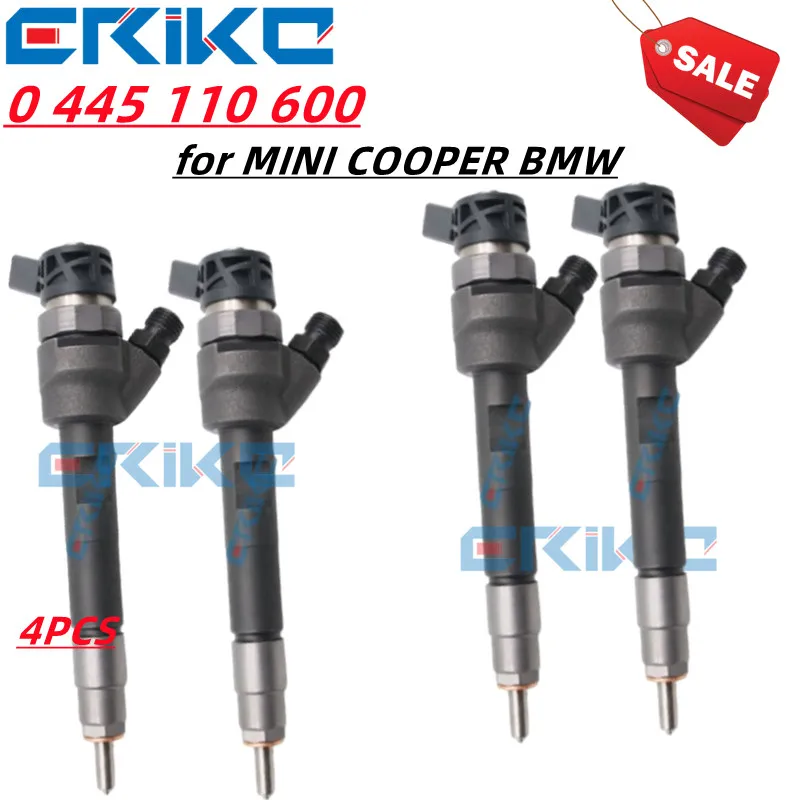 4PCS 0 445 110 600 Fuel Injection Part 170070 0 445 110 600 CRI216 0445110600 FOR BMW MINI COUNTRYMAN R60 1.6 DIESEL CAT