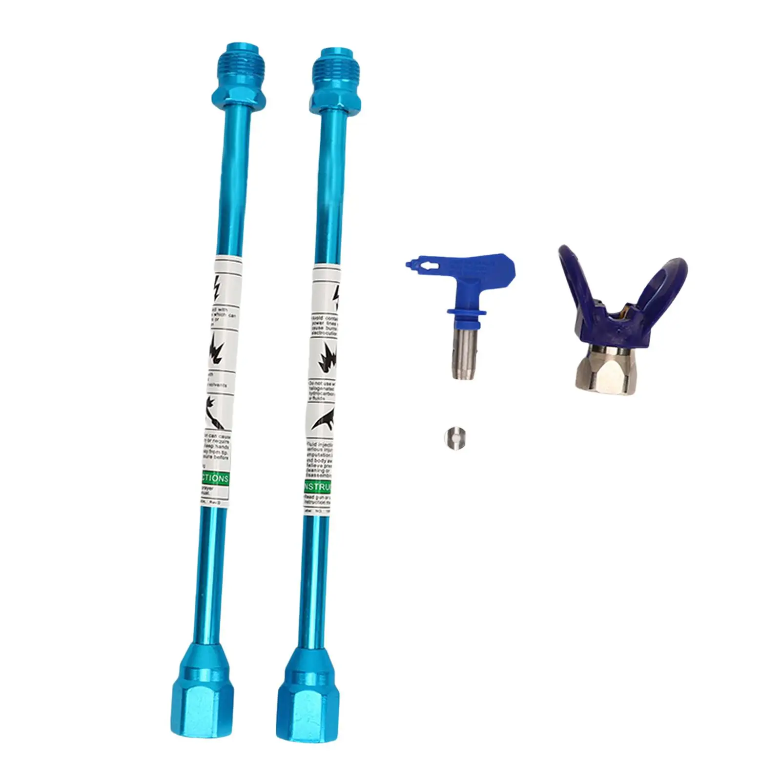 Versatile Airless Spraying Tool Extension Stick Stainless Steel Effort Saving Pole Rod for Painting Tool Accessories Replacement
