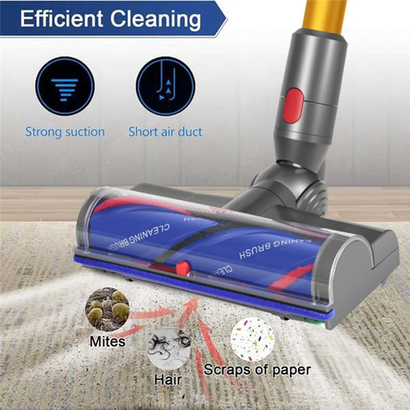 Акция! Обновленный комплект противозапутывающих насадок для пылесоса Dyson V7 V8 V10 V11 V15 со светодиодным обнаружением пыли