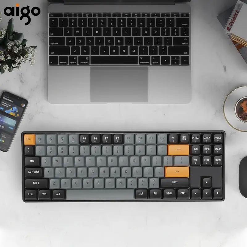 

Aigo GD89 Mechanical Keyboard 2.4G Wireless Gaming Mini USB Wired Red Switch 89 Key Gamer Keyboard For Computer PC