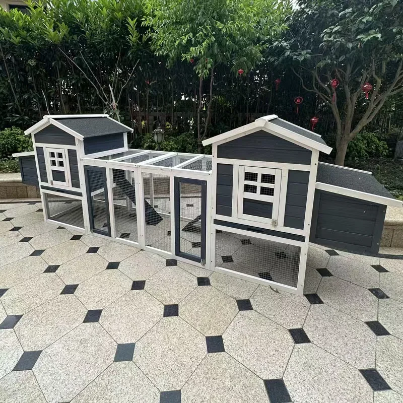 

Easy clean outdoor wooden cage chicken coop hen house large chicken house poultry farm animal cages