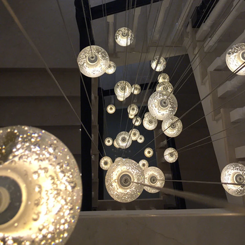 Simple and modern home decoration chandelier, staircase chandelier, living room chandelier, dining room indoor lighting
