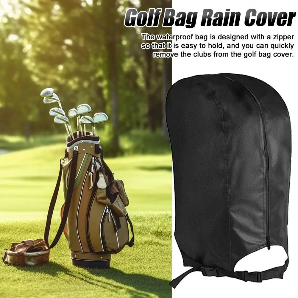 Durável Golf Club Bag com Zipper, capa de chuva, impermeável, Dustproof, ao ar livre, UV-Proof, Golf Club Suprimentos, W4P0