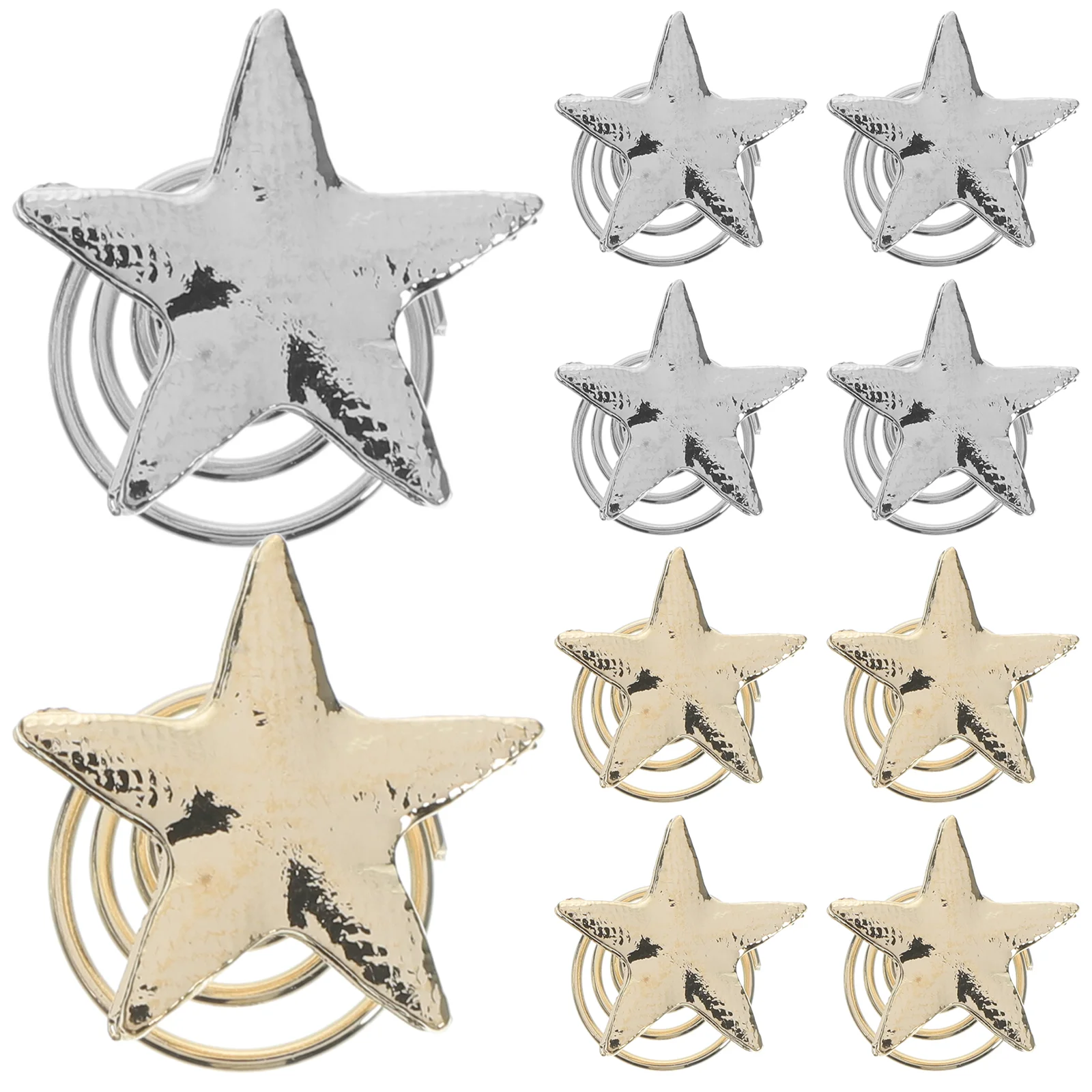 

Spiral Hair Clips Gold Star Wedding Decor Barrette Hairpin Jewelry Alloy Miss Retro