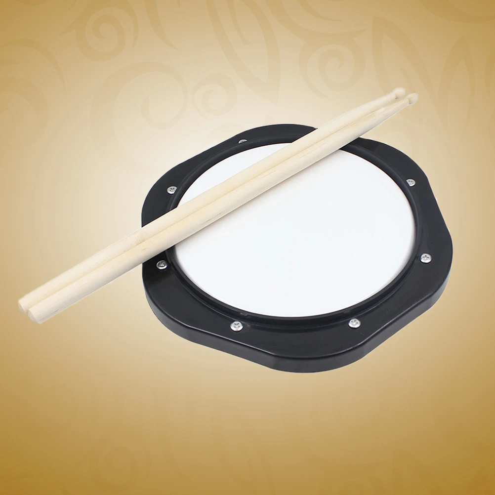 

10 Inch Dumb Drum Pad 2 Drumsticks Black Bag Plastic Snare Practice Excellent Elasticity Sound Attenuation Drum Accessories