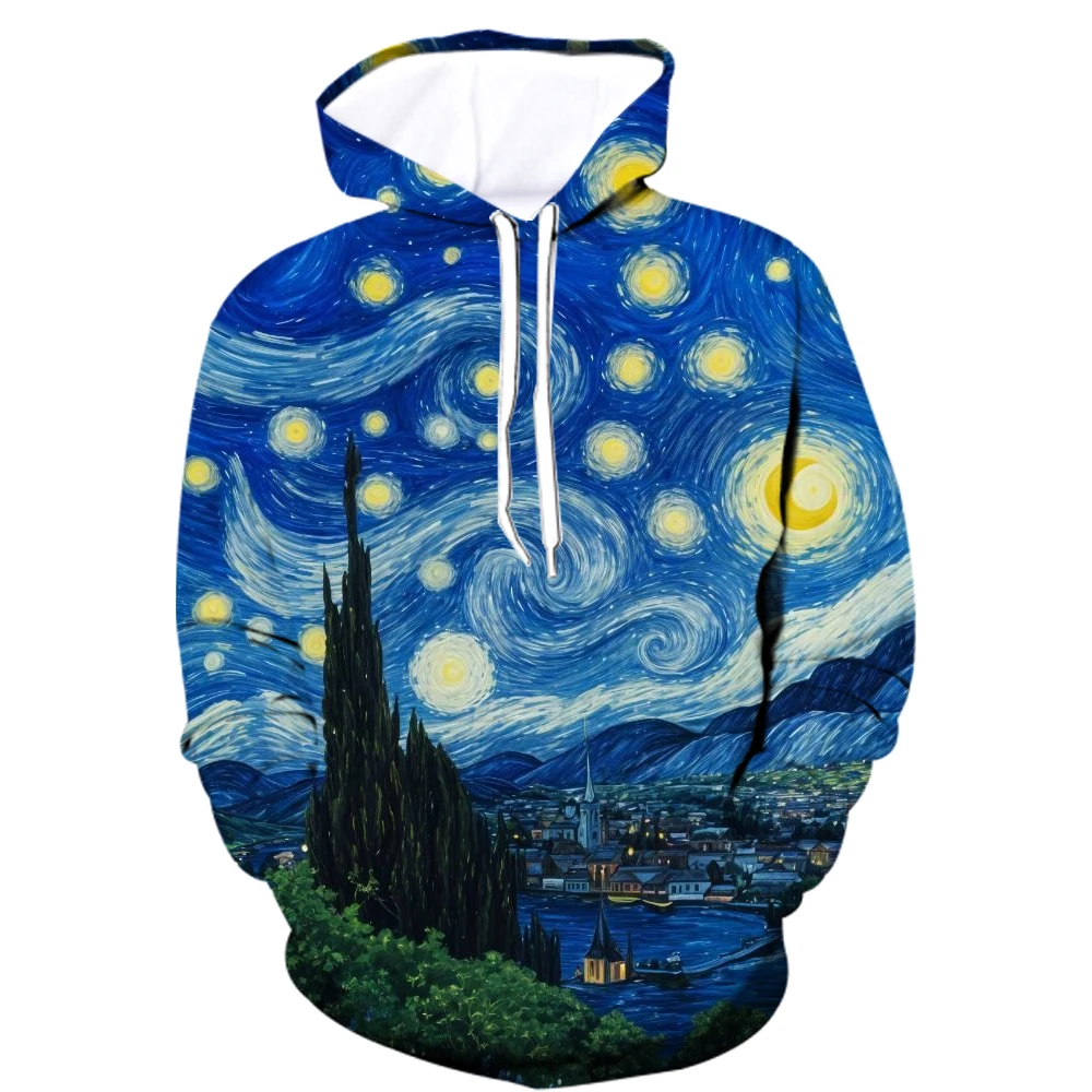 

Fashion 3D Printing Trend Retro Comfortable Breathable Men's Clothing 2025 Trending Products Hoodies Dazzling Cool Top ﻿