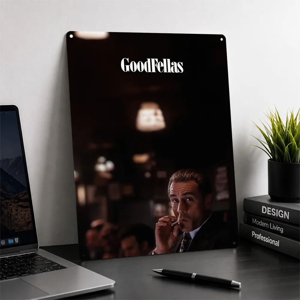 Goodfellas Movie Featuring Robert De Niro 3D Texture Printed Poster Custom Vintage Metal Tin Plate Sign for Wall Art Wand Deko