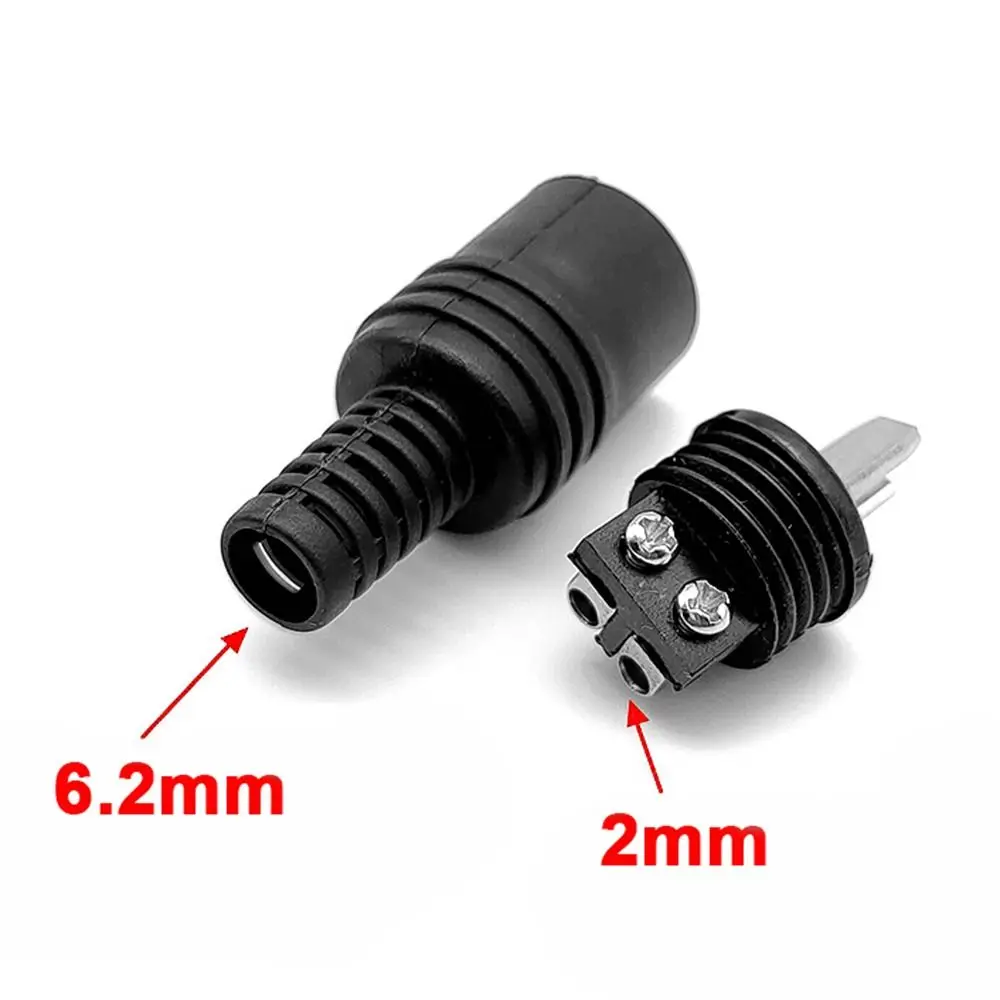 5Pcs 2Pin DIN Speaker Connector 22mm Mount Hole Distance No Soldering Needed Screw Terminal Power Plug HiFi Speaker Connection