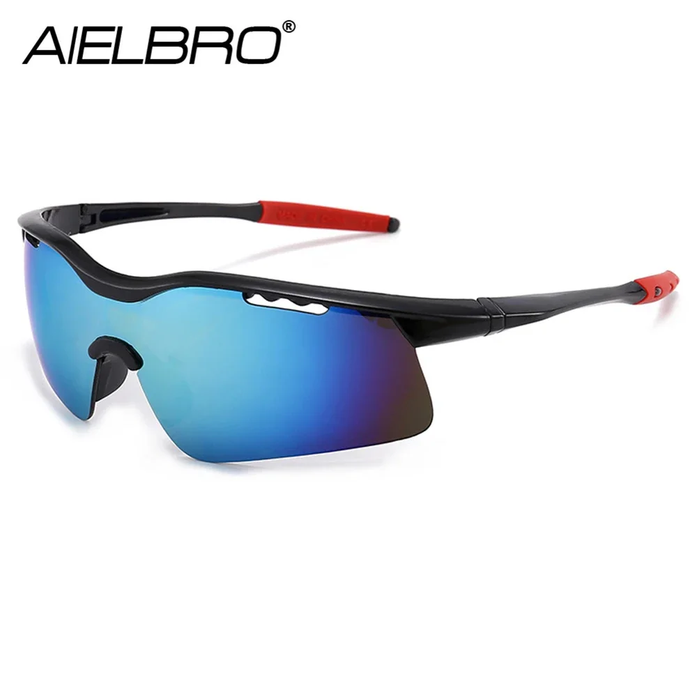 

AIELBRO New Glasses 2021 Cycling Sunglasses Men's Sunglasses Bicycle UV400 Lightweight Cycling Eyewear Sunglasses for Men