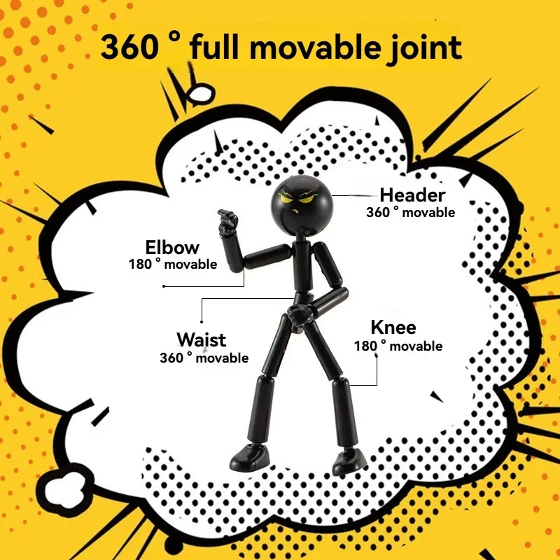 

3D Assembly Model Toys, Multi-Articulated Action Figure Puppet Decoration, Anime & Game Gifts