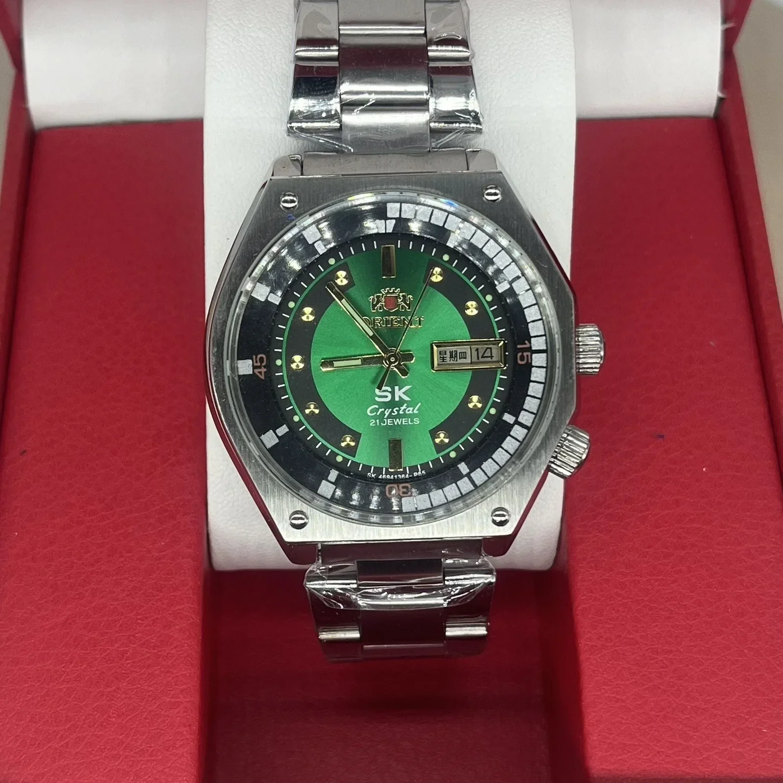 

9898 Store Mechanical Orient Watch All Men's Mechanical Watch Night Light Display Waterproof Automatic Mechanical Watch